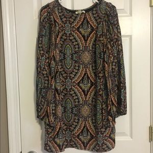 Beverly black flower dress